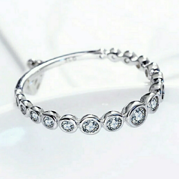 Sterling Silver 2 Way Bubble Eternity Ring - Picture 4 of 8